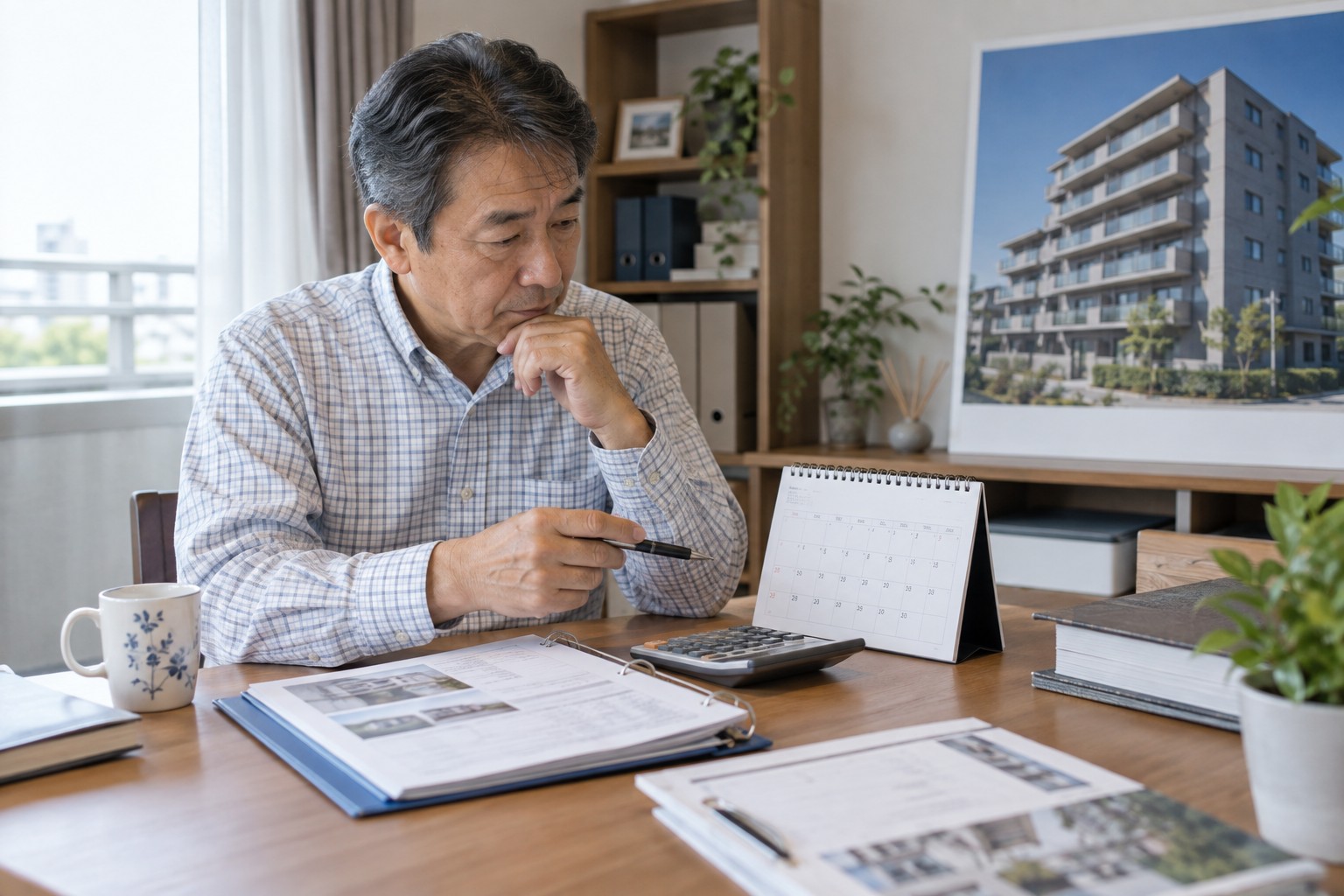 アパートの修繕予定と予算を整理するイメージ