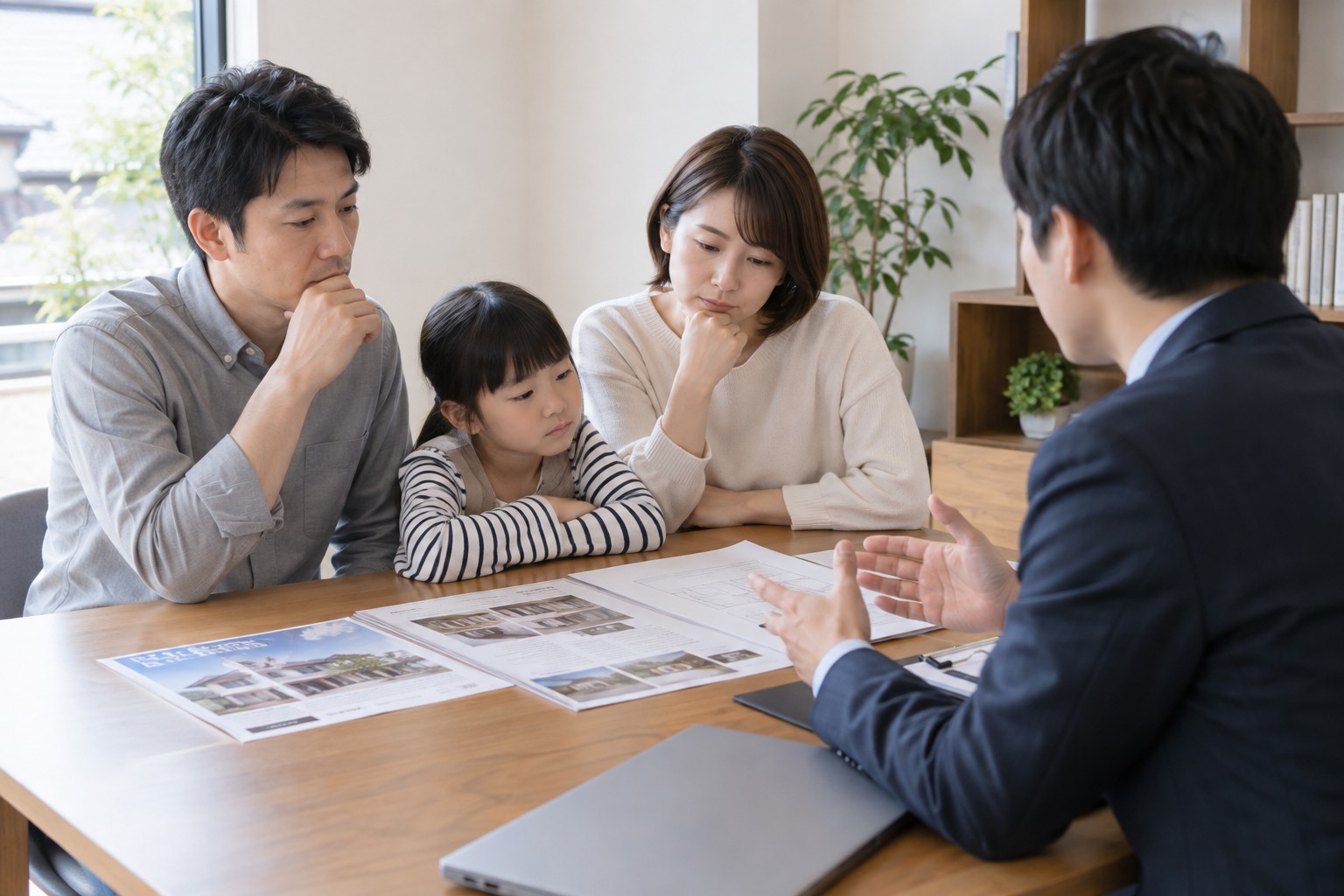 売却方針が未定の段階で担当者へ相談するイメージ