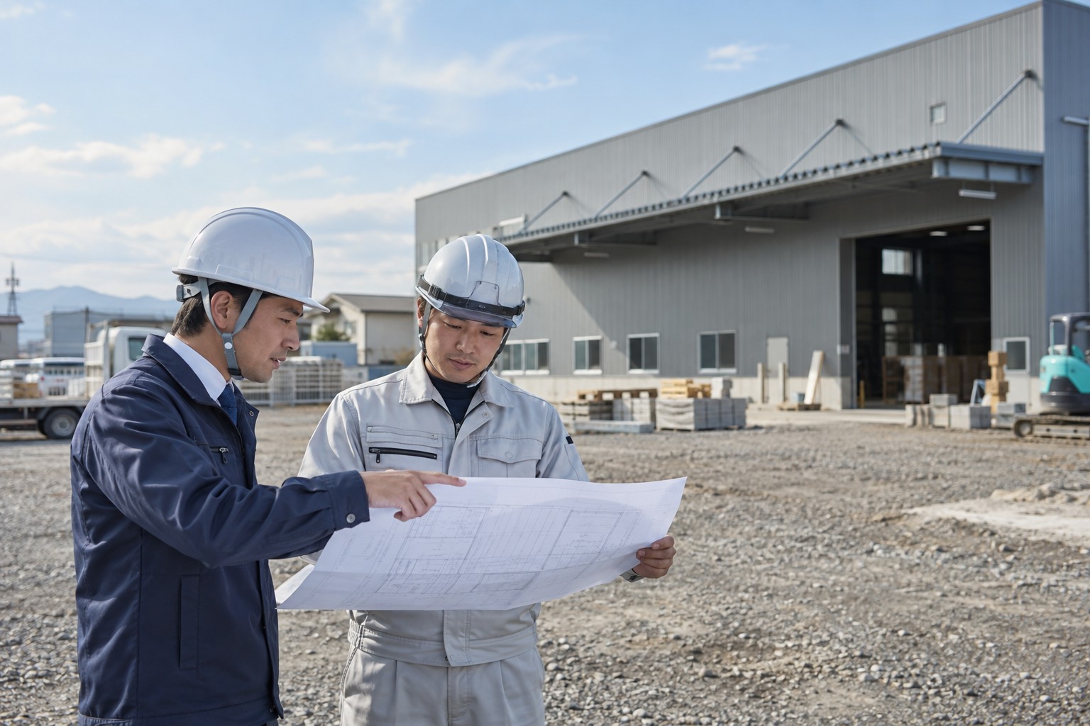 倉庫建築の図面と資料